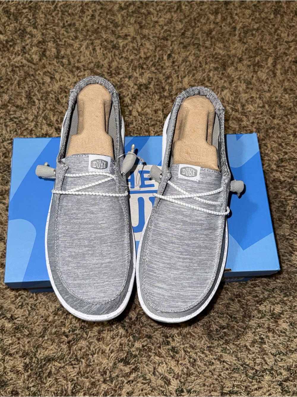 Hey Dude Wendy Sport Knit Women's Casual Shoes Grey W8 No Box 40549-030 - Picture 3 of 5
